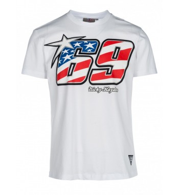 Nicky Hayden tričko 69 WHITE